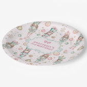 Meisje Roze Notenkraker Verjaardag Papieren Bordje (Gekanteld)