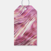 Meisje Roze Parel Roos Gouden Glam Cadeaulabel (Achterkant)