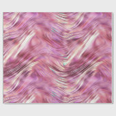 Meisje Roze Parel Roos Gouden Glam Cadeaupapier (Vlak)