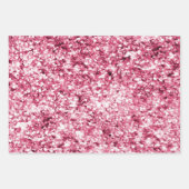 Meisje Roze Parel Roos Gouden Glam Inpakpapier Vel (Voorkant 3)