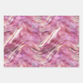 Meisje Roze Parel Roos Gouden Glam Inpakpapier Vel (Voorkant)