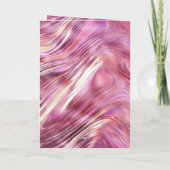 Meisje Roze Parel Roos Gouden Glam Kaart (Achterkant)