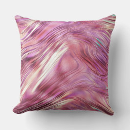 Meisje Roze Parel Roos Gouden Glam Kussen