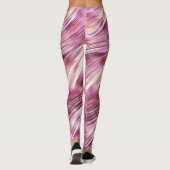Meisje Roze Parel Roos Gouden Glam Leggings (Achterkant)
