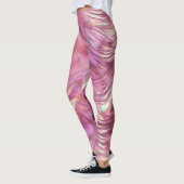 Meisje Roze Parel Roos Gouden Glam Leggings (Links)