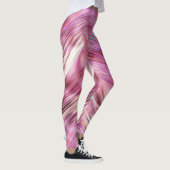 Meisje Roze Parel Roos Gouden Glam Leggings (Rechts)