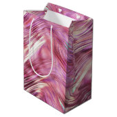 Meisje Roze Parel Roos Gouden Glam Medium Cadeauzakje (Achterkant Gekanteld)