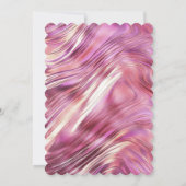 Meisje Roze Parel Roos Gouden Glam Sweet 16 Kaart (Achterkant)