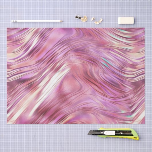 Meisje Roze Parel Roos Gouden Glam Tissuepapier (Craft)