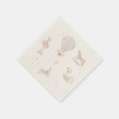 Meisje Roze Prinses Ballerina Verjaardagsfeest Servet (Hoek)