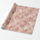  meisje roze roze roze Zebra Afdrukken Cadeaupapier (Uitgerold)
