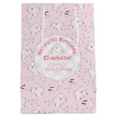 Meisje Roze Schattige Geesten Baby Halloween 1e Ve Medium Cadeauzakje (Achterkant)