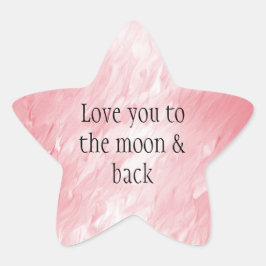 meisje roze ster sticker