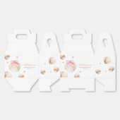 Meisje Roze Strik Schelp Baby Shower Bedankdoosjes (Ongevouwen)