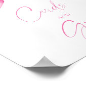 MEISJE ROZE STROOK KAARTEN EN GAVEN POSTER (Hoek)