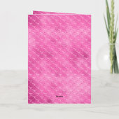  Meisje Roze Zeemeermin Kaart (Achterkant)