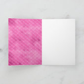  Meisje Roze Zeemeermin Kaart (Binnen)