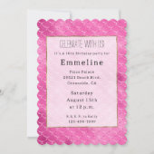  Meisje Roze Zeemeermin Kaart (Voorkant)