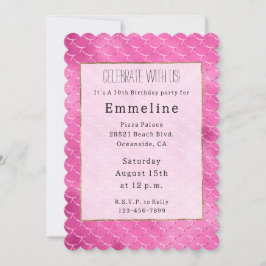 Meisje Roze Zeemeermin Kaart