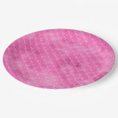  Meisje Roze Zeemeermin Papieren Bordje (Gekanteld)