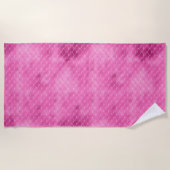  Meisje Roze Zeemeermin Strandlaken (Voorkant)