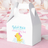 Meisje Rubber Duck Baby shower Favor Box Bedankdoosjes