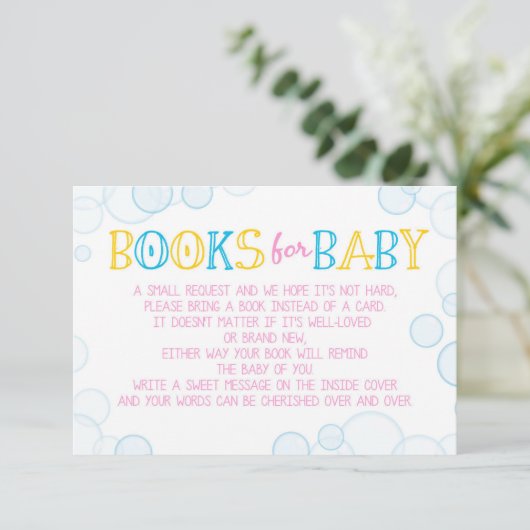 Meisje Rubber Duck Boeken voor Baby Insert Kaarten (Staand voorkant)