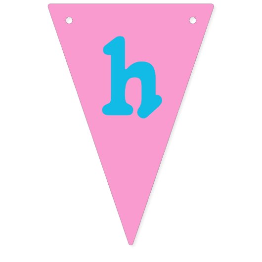 Meisje Rubber Ducky Gelukkige Verjaardag Bunting B Vlaggetjes (Tweede vlag)