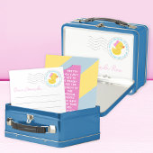 Meisje Rubber Eend 1e Verjaardag Time Capsule