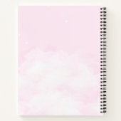 Meisje Rule Palace op de Pink Cloud aanpasbaar Notitieboek (Achterkant)