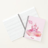 Meisje Rule Palace op de Pink Cloud aanpasbaar Notitieboek (Binnen)