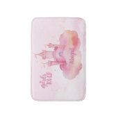 Meisje Rule Palace op de roze wolk Badmat (Voorkant Verticaal)