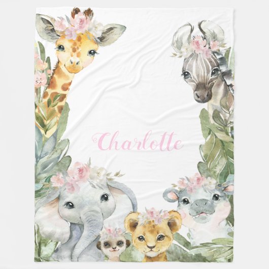 Meisje Safari Deken (Voorkant)