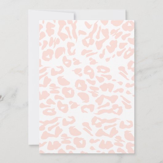 Meisje Safari Dieren Wild Een Eerste Verjaardag Kaart (Achterkant)