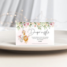 Meisje Safari Dierene in de dop Informatiekaartje