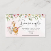 Meisje Safari Dierene in de dop Informatiekaartje (Voorkant)