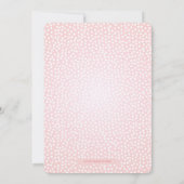 Meisje Safari Roze Gouden Verjaardag Uitnodiging (Achterkant)