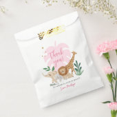 Meisje Safari Verjaardagsfeestje Dank u Cadeau Lab Bedankzakje (Gezegeld)