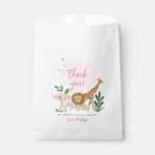 Meisje Safari Verjaardagsfeestje Dank u Cadeau Lab Bedankzakje (Voorkant)