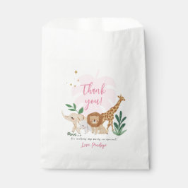 Meisje Safari Verjaardagsfeestje Dank u Cadeau Lab Bedankzakje