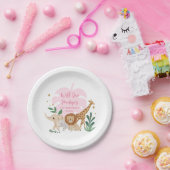 Meisje Safari Verjaardagsfeestje Papier Borden Papieren Bordje (Feest)