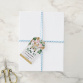 Meisje Safari Wilde Dieren Rijden Door Baby shower Cadeaulabel (Met Touw)