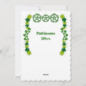 meisje Saint Patrick's Day Green Shamrocks Feestdagenkaart (Achterkant)