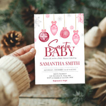 Meisje Santa Baby kerst Baby shower