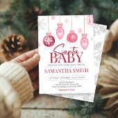 Meisje Santa Baby kerst Baby shower Kaart