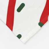 Meisje Schaatsen Kerstmis Sprinkle gepersonaliseer Fleece Deken (Hoek)