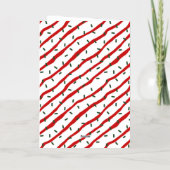 Meisje Schaatsen Kerstmis Sprinkle gepersonaliseer Folie Wenskaart (Achterkant)