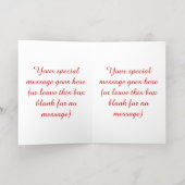 Meisje Schaatsen Kerstmis Sprinkle gepersonaliseer Folie Wenskaart (Binnenlaag)