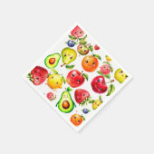 Meisje Schattige Fruit Verjaardag Servet (Hoek)