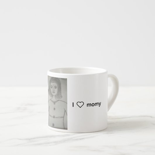 Meisje schilderen mok (Voorkant rechts)